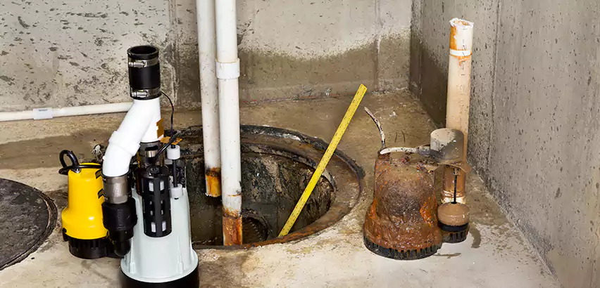 Installing Sump Pump in Finished Basement in Holtsville, NY